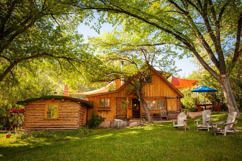 The front lawn........and Main House and Tolstoy Cabin