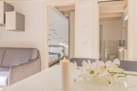 Apartment, 1 Bedroom | Living area | TV