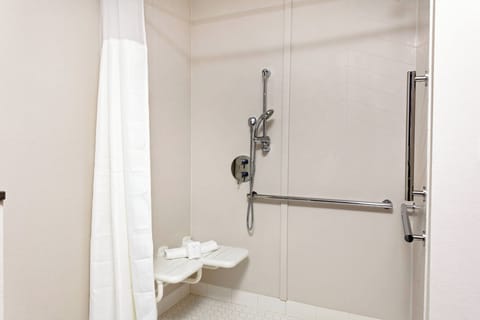 Room, 1 King Bed, Lake View | Bathroom | Combined shower/tub, free toiletries, hair dryer, towels