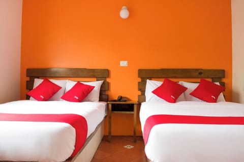 Standard Room, 2 Double Beds | Desk, soundproofing, iron/ironing board, free WiFi