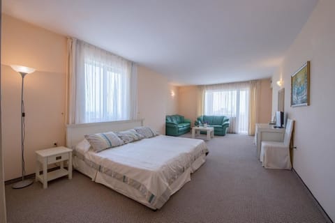 Comfort Studio, Balcony, Sea View | Individually decorated, individually furnished, desk, blackout drapes