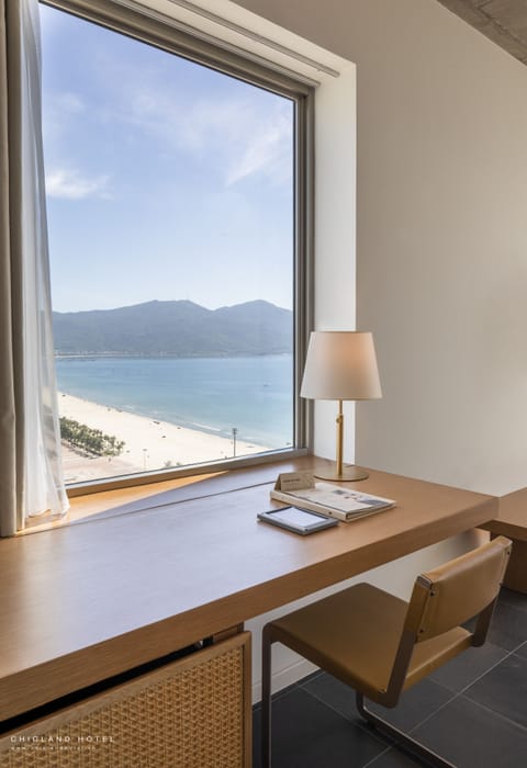 Deluxe Double Room, Balcony, Oceanfront | Premium bedding, minibar, in-room safe, desk