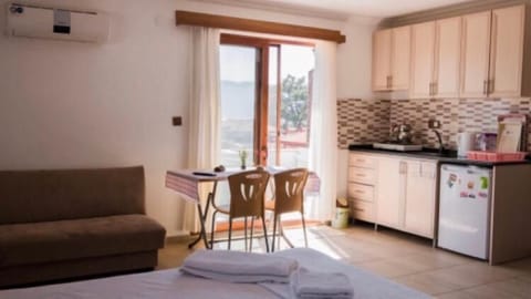 Studio, Partial Sea View | Private kitchen | Fridge, microwave, electric kettle