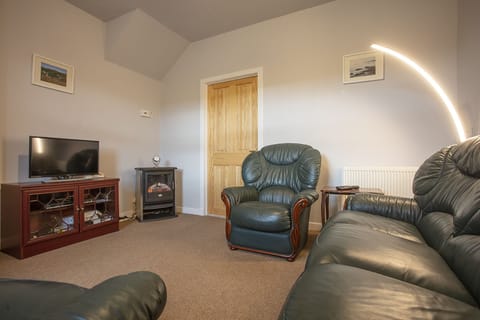 modern lounge with satellite television