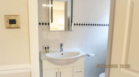 Family Room | Bathroom | Shower, free toiletries, hair dryer, towels