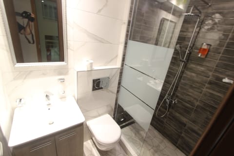 Superior Double Room | Bathroom | Rainfall showerhead, free toiletries, hair dryer, towels