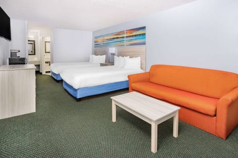 Deluxe Room, 2 Double Beds, Non Smoking | Premium bedding, in-room safe, desk, laptop workspace