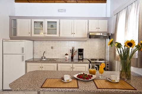 Apartment | Private kitchen | Fridge, coffee/tea maker, electric kettle, cookware/dishes/utensils