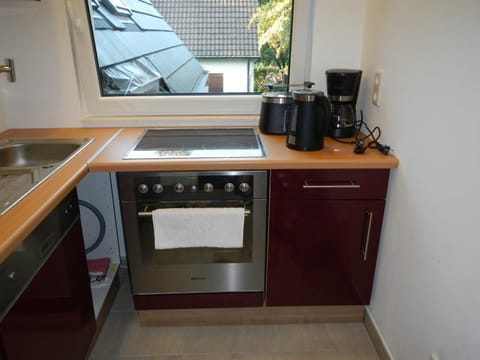 Full-size fridge, microwave, oven, stovetop