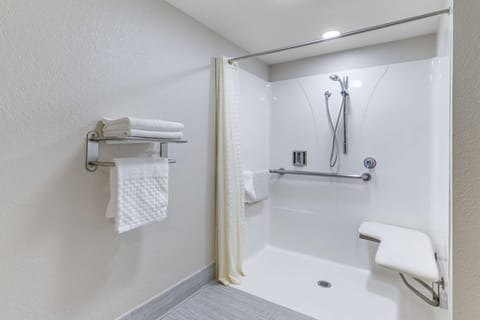 Standard Room, 1 King Bed, Accessible, Non Smoking | Accessible bathroom