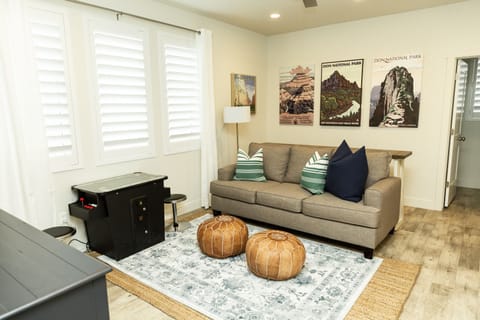 Modern yet Rustic Living Room