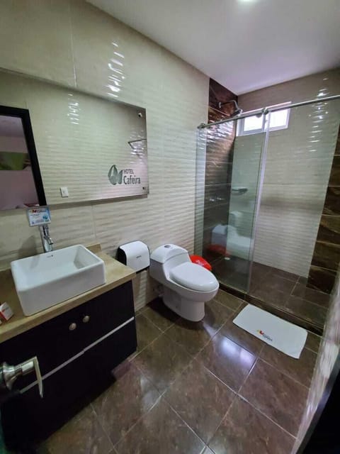 Superior Room, 1 Queen Bed | Bathroom | Shower, rainfall showerhead, towels, toilet paper