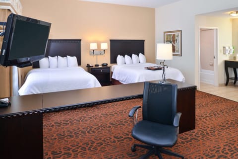 Suite, 2 Queen Beds, Non Smoking | In-room safe, iron/ironing board, free cribs/infant beds