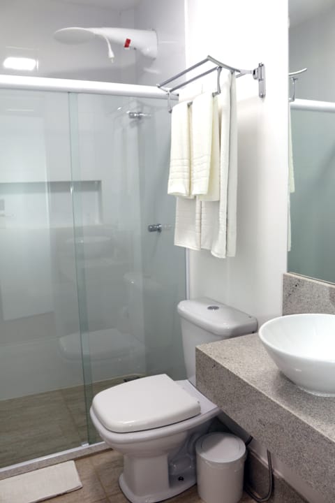 Standard Room, 2 Queen Beds | Bathroom | Shower, free toiletries, towels