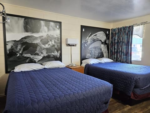 Standard Room, 2 Double Beds | Desk, blackout drapes, free WiFi, bed sheets