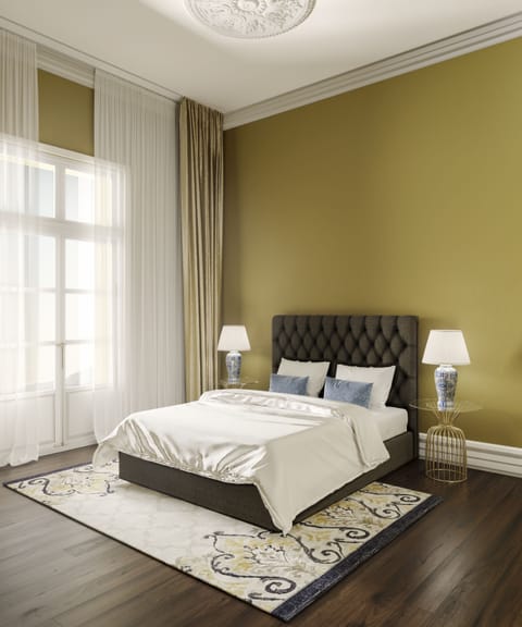 Deluxe Double Room, 1 Queen Bed, City View (Yellow) | Individually decorated, individually furnished, desk, blackout drapes
