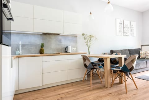 Apartment | Private kitchenette | Fridge, stovetop, dishwasher, espresso maker