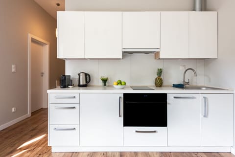 Apartment | Private kitchenette | Fridge, stovetop, dishwasher, espresso maker