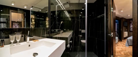 Comfort Room | Bathroom | Hair dryer, slippers, towels, toilet paper