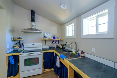 Basic Apartment | Private kitchen | Stovetop, dishwasher, toaster, blender