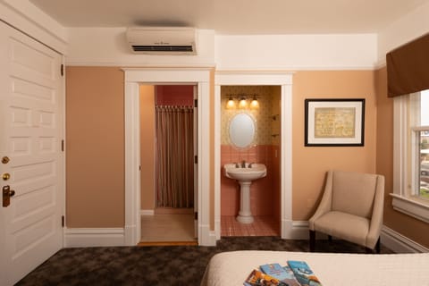 The Bernard Shandon Rodey Room  | Bathroom | Hair dryer, bathrobes, towels