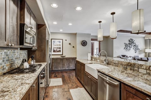 Indoors, Kitchen, Sink, Microwave, Oven