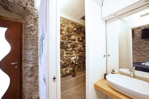 Family Room | Bathroom | Shower, rainfall showerhead, eco-friendly toiletries, hair dryer