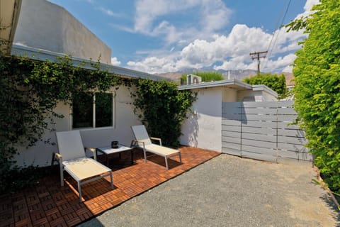 Private backyard lounge area 