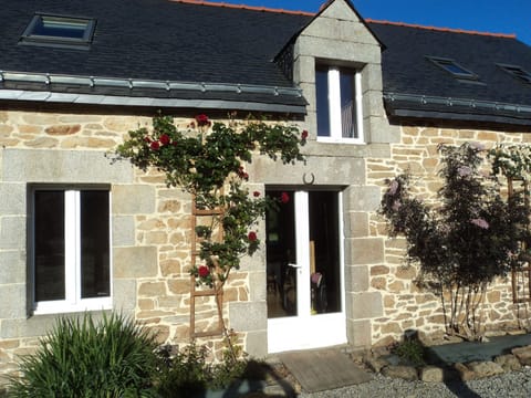 South facing of the cottage  catching the early morning sun