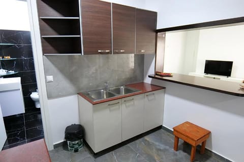 Apartment, Sea View | Private kitchen | Fridge