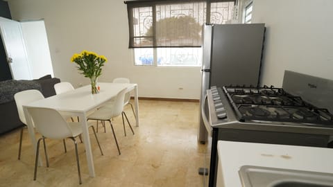 Family Apartment | Private kitchen | Fridge, microwave