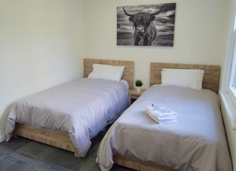 Standard Twin Room, 2 Twin Beds, Shared Bathroom | Desk, blackout drapes, iron/ironing board, free WiFi