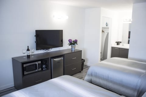 Deluxe Double Room, 2 Double Beds, Non Smoking | Iron/ironing board, free WiFi, bed sheets