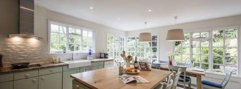 The large family friendly kitchen.