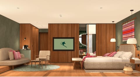 Superior Suite, Balcony, Mountain View | Hypo-allergenic bedding, in-room safe, free WiFi, bed sheets