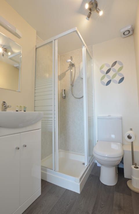 Double Room, 1 Double Bed | Bathroom | Shower, free toiletries, hair dryer, towels