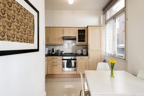 Comfort Apartment (A1) | Private kitchen | Fridge, oven, stovetop, coffee/tea maker