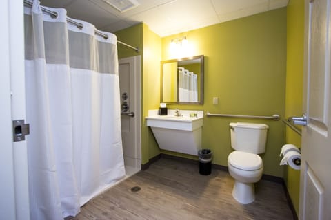 Room, 2 Queen Beds, Accessible | Bathroom | Free toiletries, hair dryer, towels