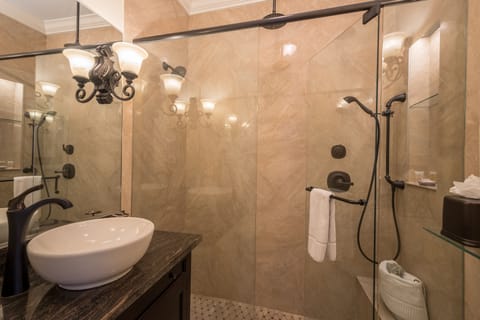 Bridge Suite, #6 | Bathroom | Shower, designer toiletries, hair dryer, bathrobes