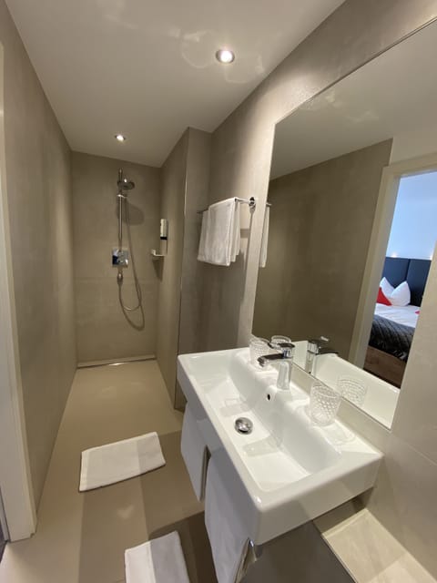 Standard Double Room | Bathroom | Eco-friendly toiletries, hair dryer, towels, soap