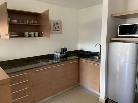 Studio | Private kitchen | Full-size fridge, microwave, coffee/tea maker