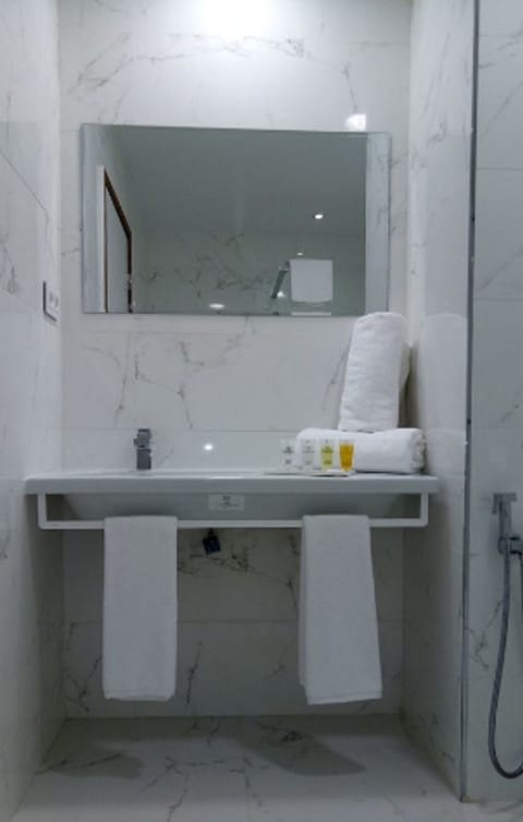 Superior Double Room | Bathroom | Shower, free toiletries, hair dryer, towels