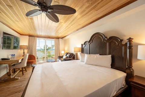 Deluxe Room, 1 King Bed, Oceanfront - Adults Only | Hypo-allergenic bedding, blackout drapes, iron/ironing board, free WiFi