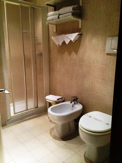 Economy Triple Room (Penthouse) | Bathroom | Shower, free toiletries, hair dryer, bidet