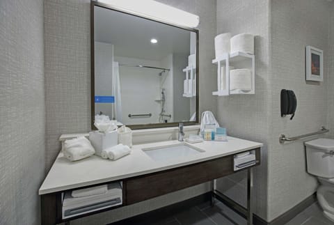 Room, 2 Queen Beds, Accessible (Hearing) | Bathroom shower