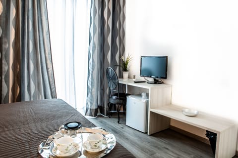 Double Room, Private Bathroom (Riga) | Free minibar items, in-room safe, individually decorated