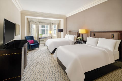 Fairmont Gold, Room, 2 Double Beds, Non Smoking | Premium bedding, pillowtop beds, minibar, in-room safe