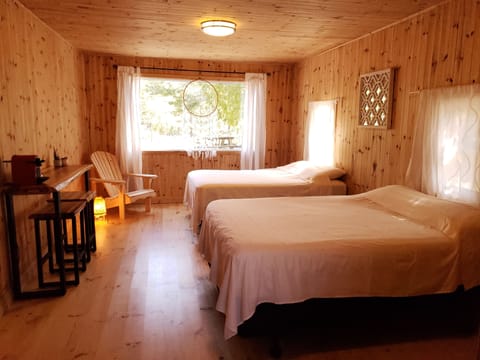 Superior Cabin, 2 Queen Beds, Courtyard View | Pillowtop beds, individually decorated, individually furnished