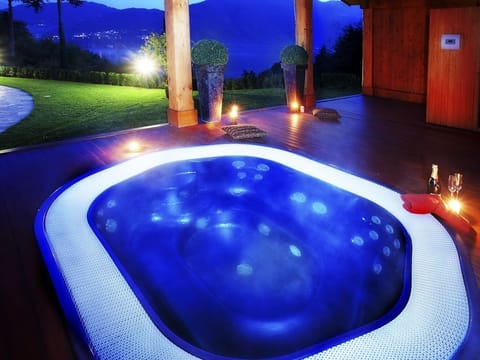 Relax in the jacuzzi here at the residence.