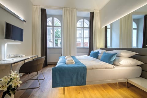 Standard Double Room | Premium bedding, minibar, in-room safe, individually decorated